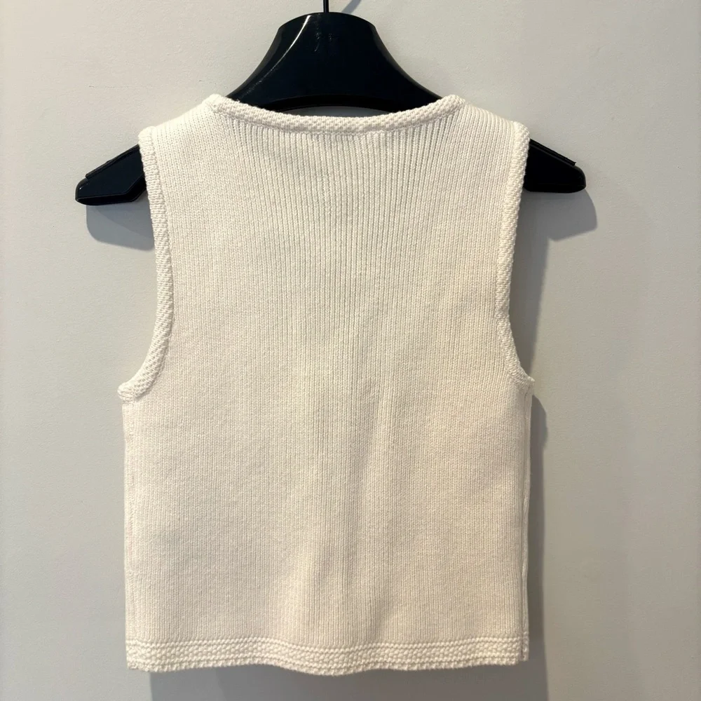 Abercrombie Cream Knit Vest Top - Picture 2 of 5
